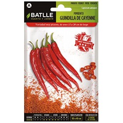 Semillas guindilla de cayenne